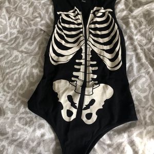 Black Skeleton Onesie
